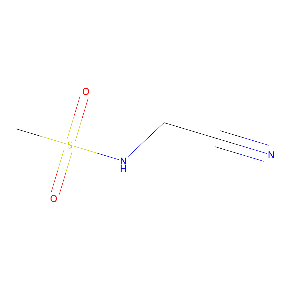 N-(cyanomethyl)methanesulfonamide molecular structure, CAS 142254-19-1