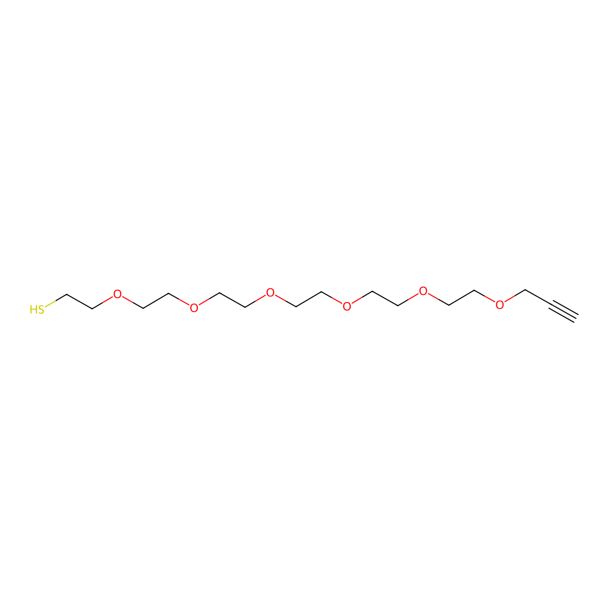 Propargyl-PEG6-SH molecular structure, CAS 1422540-91-7