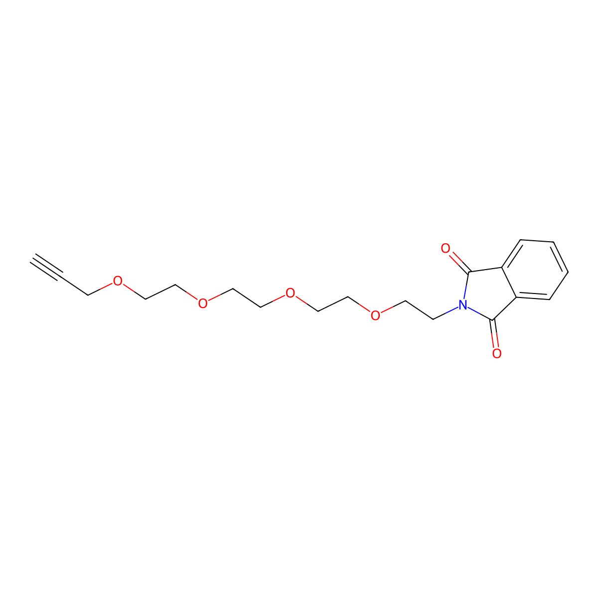2-(3,6,9,12-Tetraoxapentadec-14-yn-1-yl)-1H-Isoindole-1,3(2H)-dione molecular structure, CAS 1422540-93-9