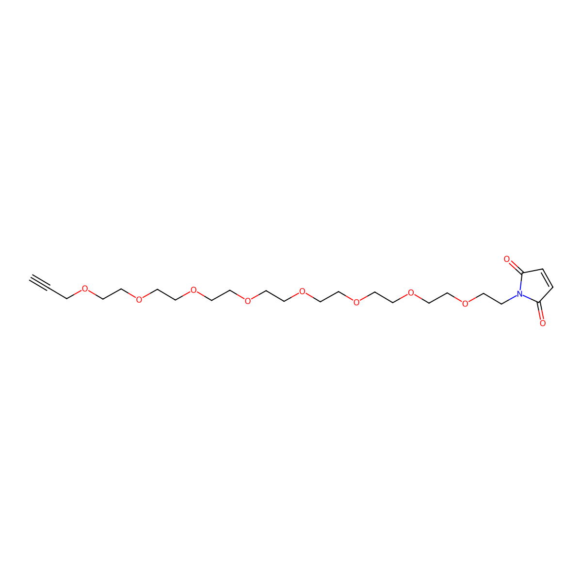 1-(3,6,9,12,15,18,21,24-Octaoxaheptacos-26-yn-1-yl)-1H-pyrrole-2,5-dione molecular structure, CAS 1422540-97-3