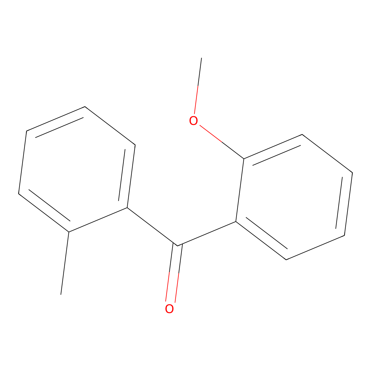 (2-Methoxyphenyl)(2-methylphenyl)methanone molecular structure, CAS 142256-62-0