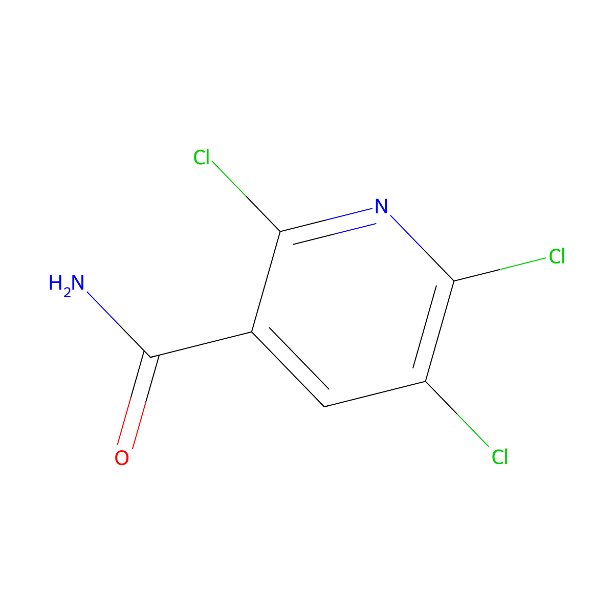 2,5,6-Trichloropyridine-3-carboxamide molecular structure, CAS 142266-62-4