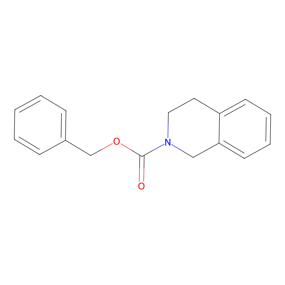 Benzyl 3,4-dihydroisoquinoline-2(1H)-carboxylate molecular structure, CAS 142266-67-9