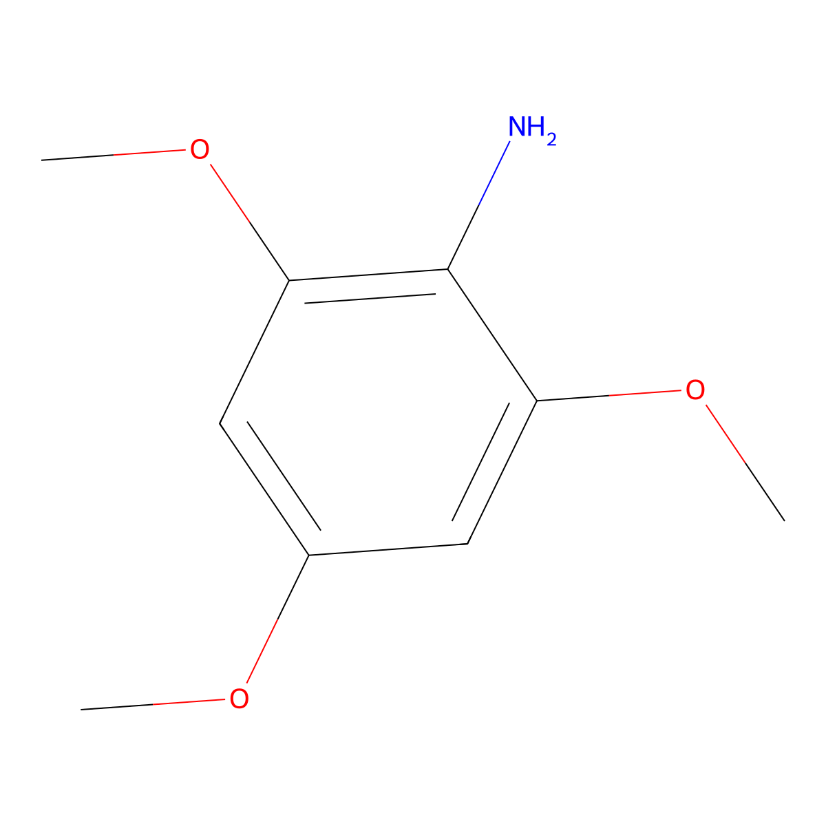 2,4,6-Trimethoxyaniline molecular structure, CAS 14227-17-9