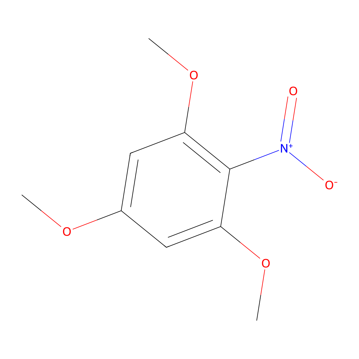 1,3,5-Trimethoxy-2-nitrobenzene molecular structure, CAS 14227-18-0