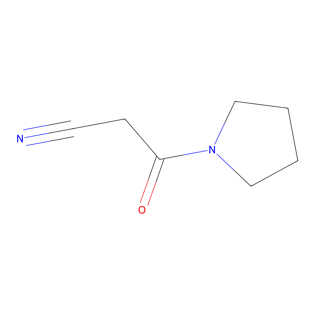 1-(Cyanoacetyl)pyrrolidine molecular structure, CAS 14227-95-3