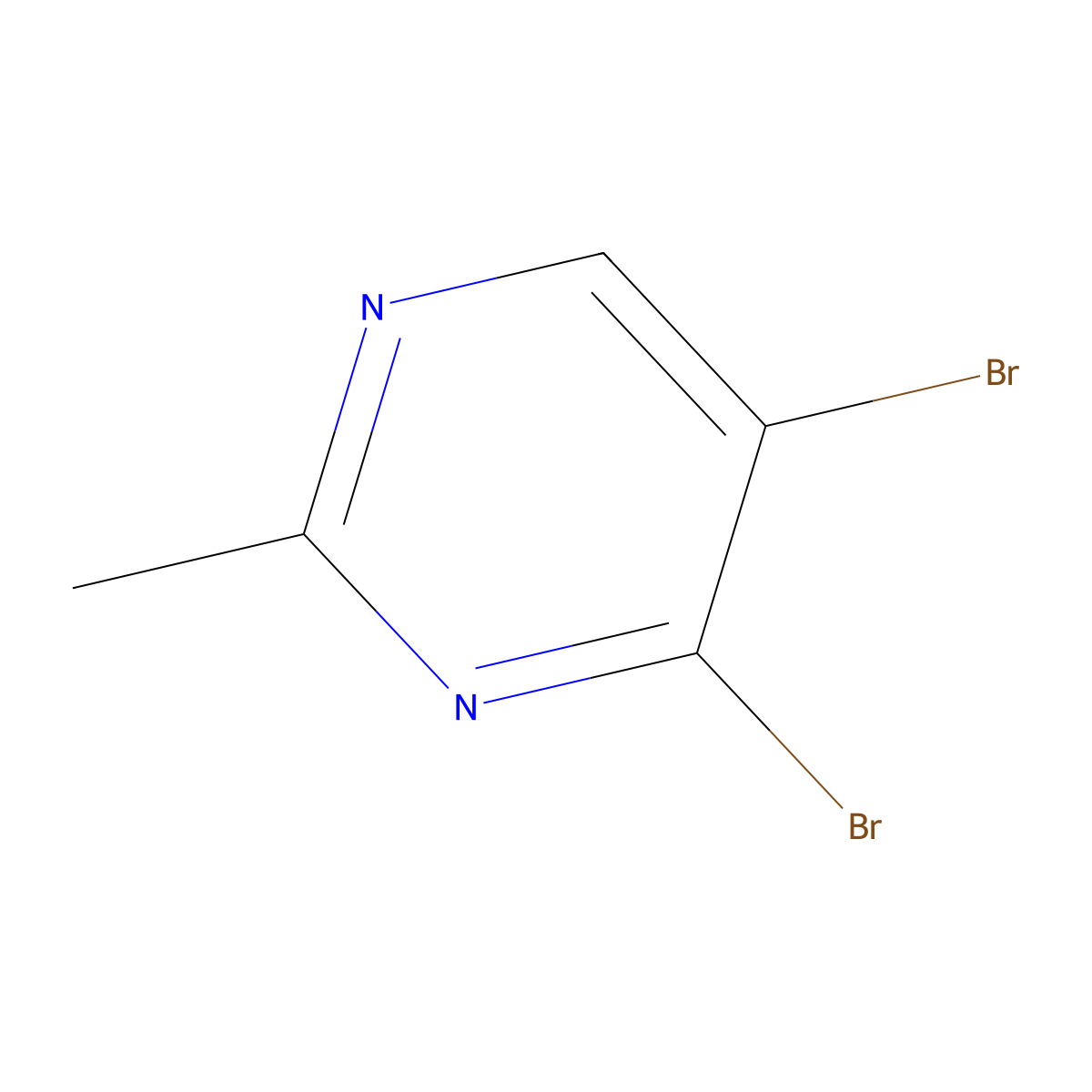 4,5-Dibromo-2-methylpyrimidine molecular structure, CAS 1422714-81-5