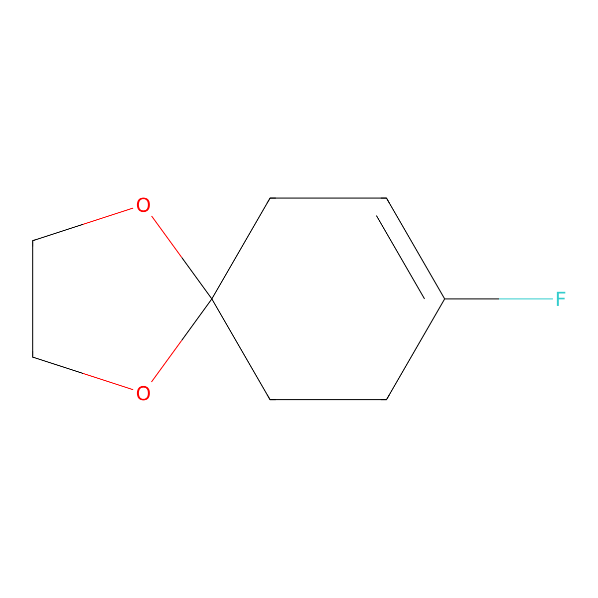 8-Fluoro-1,4-dioxaspiro[4.5]dec-7-ene molecular structure, CAS 142273-44-7