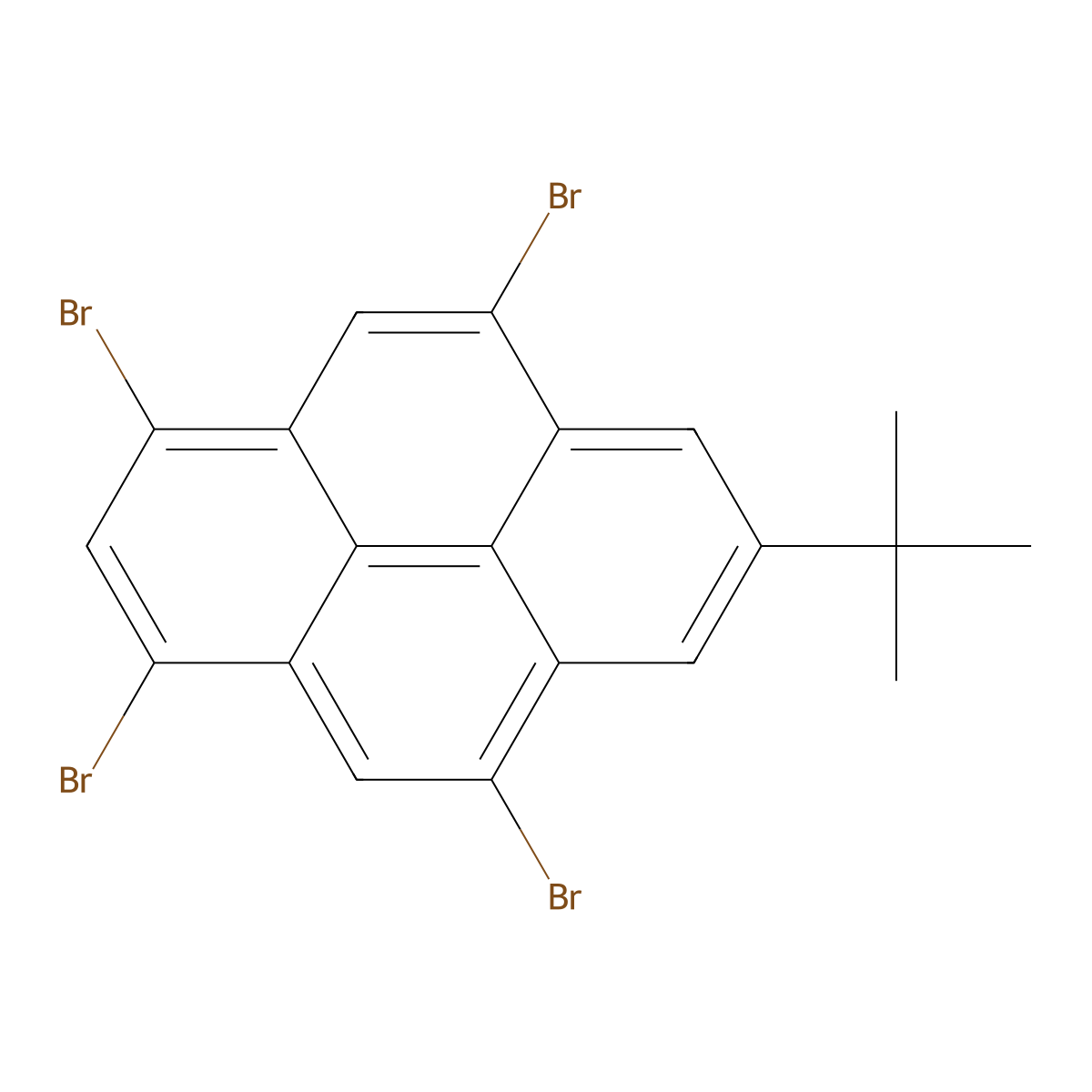 1,3,5,9-Tetrabromo-7-(tert-butyl)pyrene molecular structure, CAS 1422738-41-7