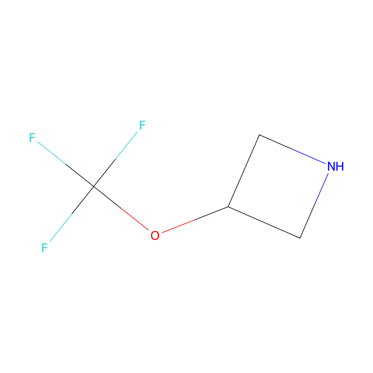 3-(Trifluoromethoxy)azetidine molecular structure, CAS 1422766-39-9