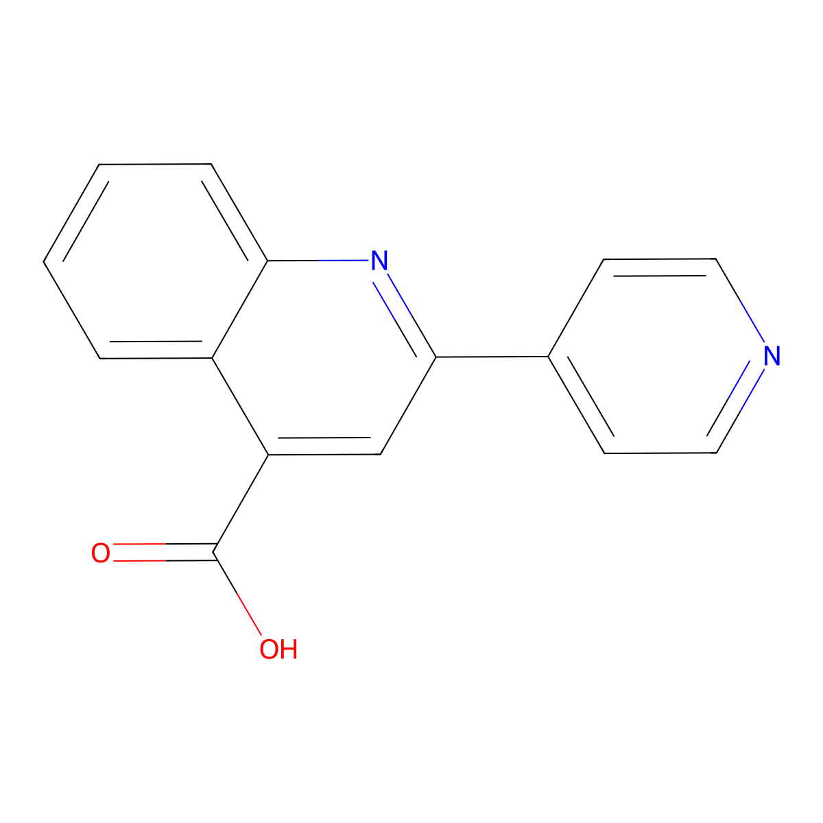 2-(Pyridin-4-yl)quinoline-4-carboxylic acid molecular structure, CAS 14228-23-0