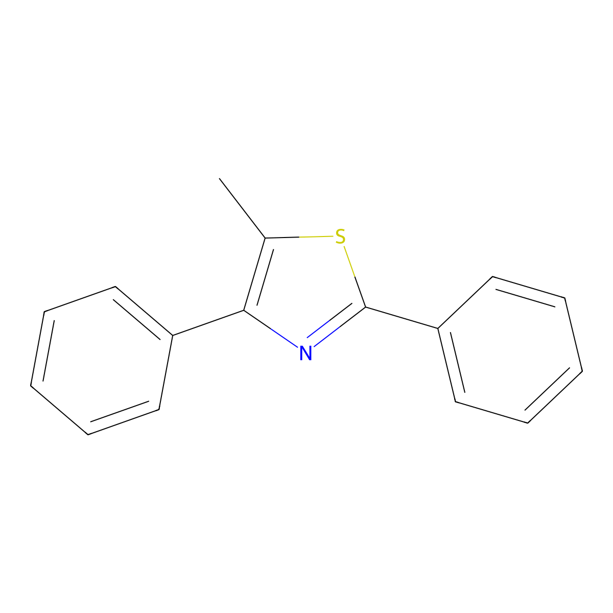 2,4-Diphenyl-5-methylthiazole molecular structure, CAS 14229-93-7