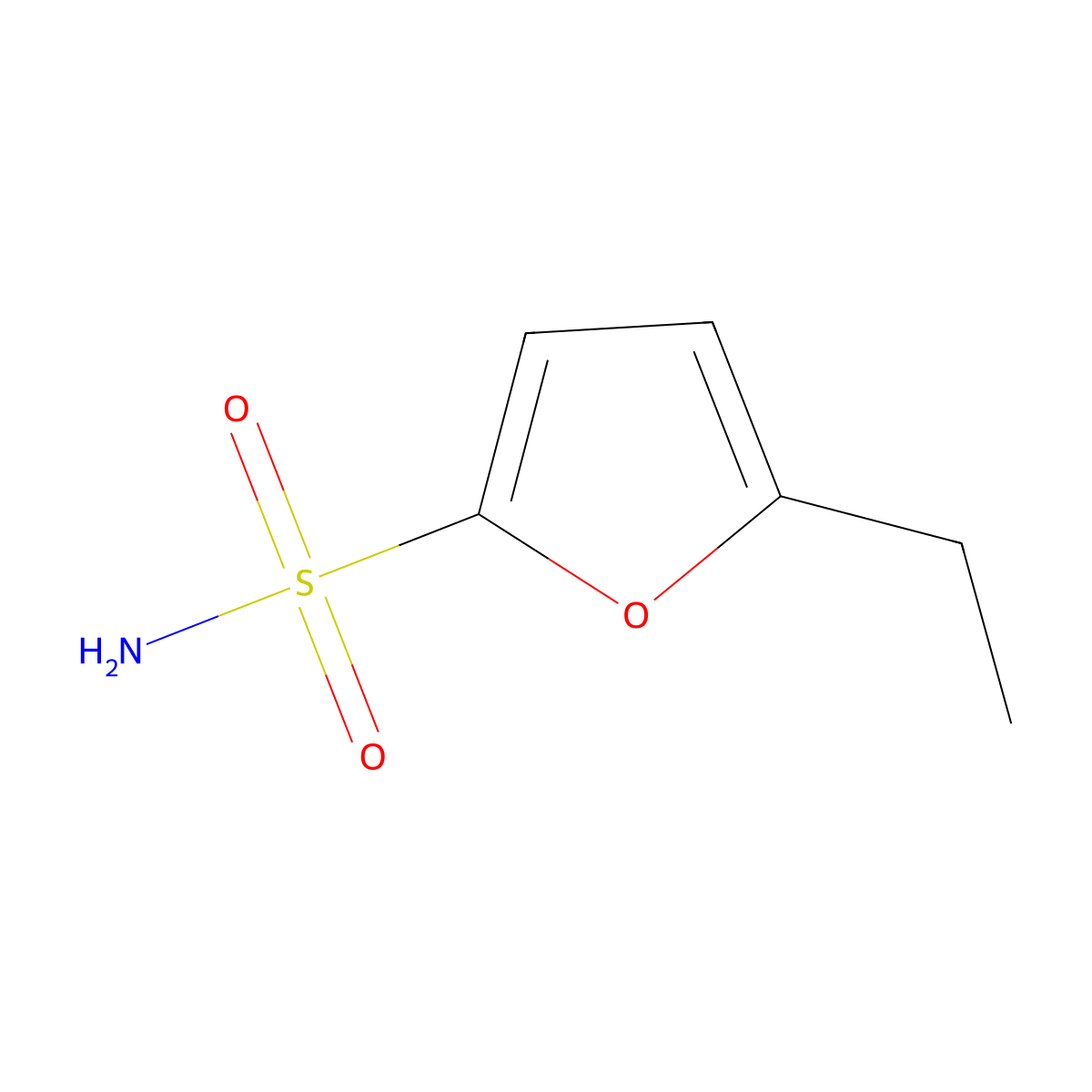 5-Ethylfuran-2-sulfonamide molecular structure, CAS 142294-57-3