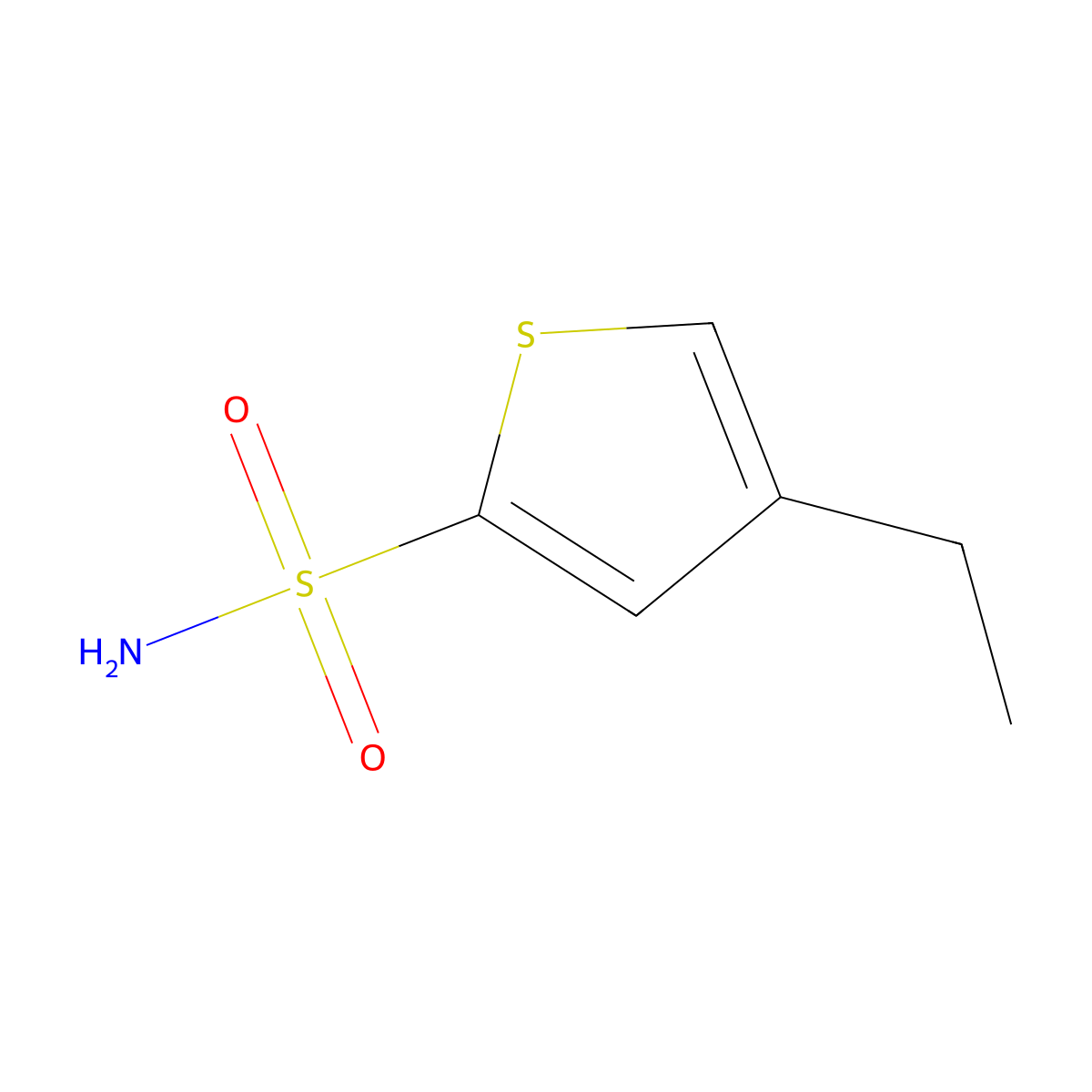 4-Ethylthiophene-2-sulfonamide molecular structure, CAS 142294-59-5