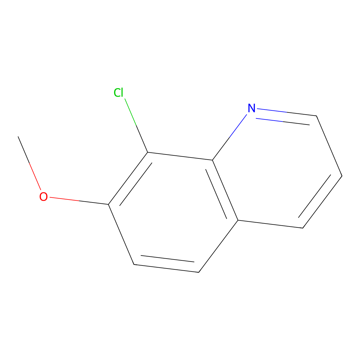 8-Chloro-7-methoxyquinoline molecular structure, CAS 1422978-91-3