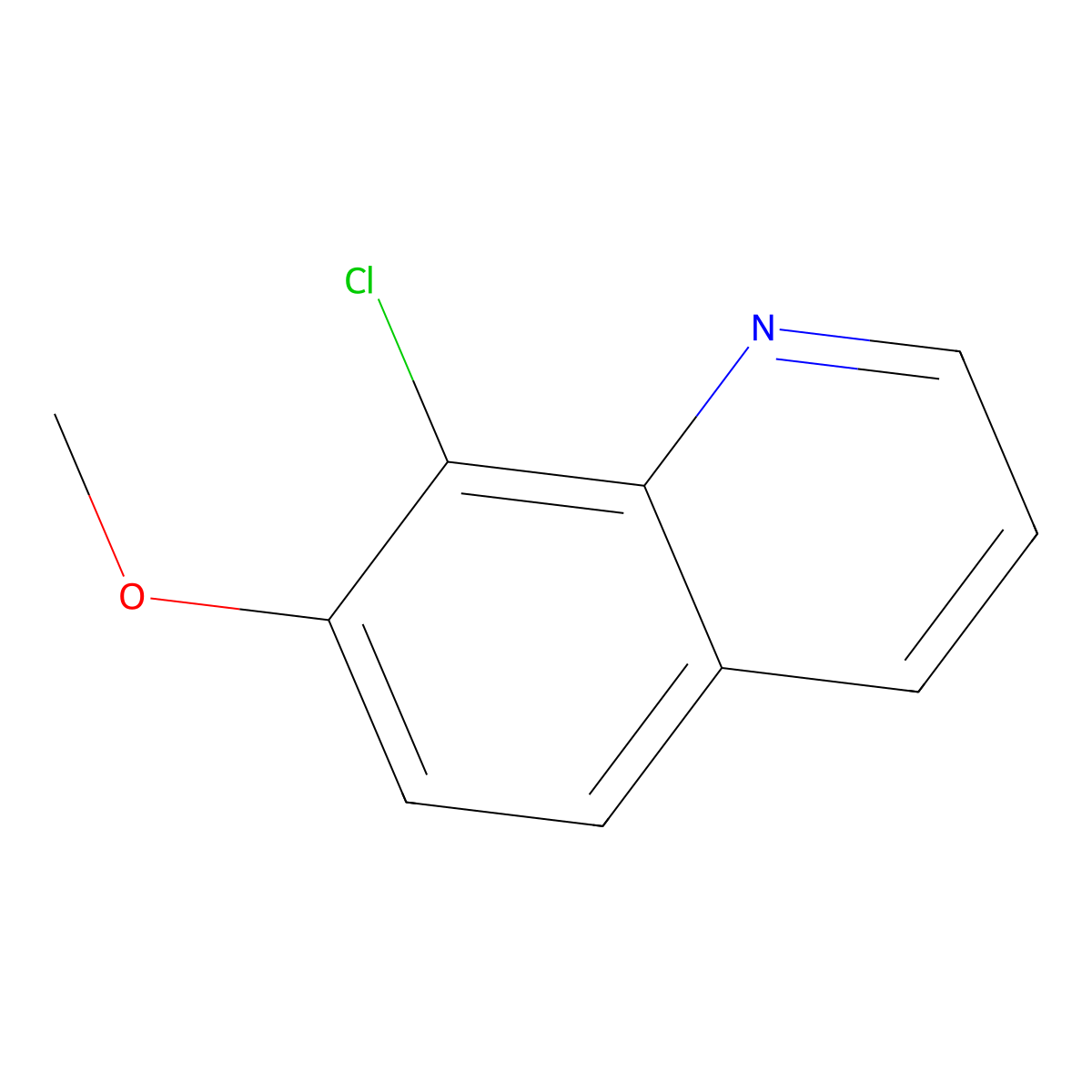 8-Chloro-7-methoxyquinoline molecular structure, CAS 1422978-91-3