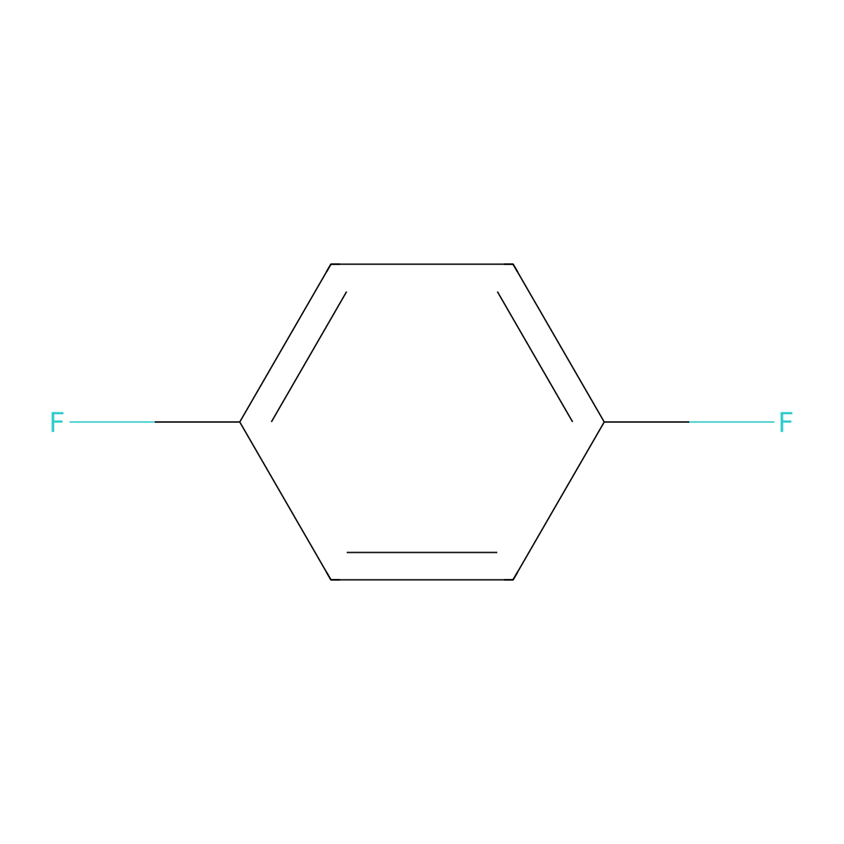 1,4-Difluorobenzene molecular structure, CAS 1423-09-2