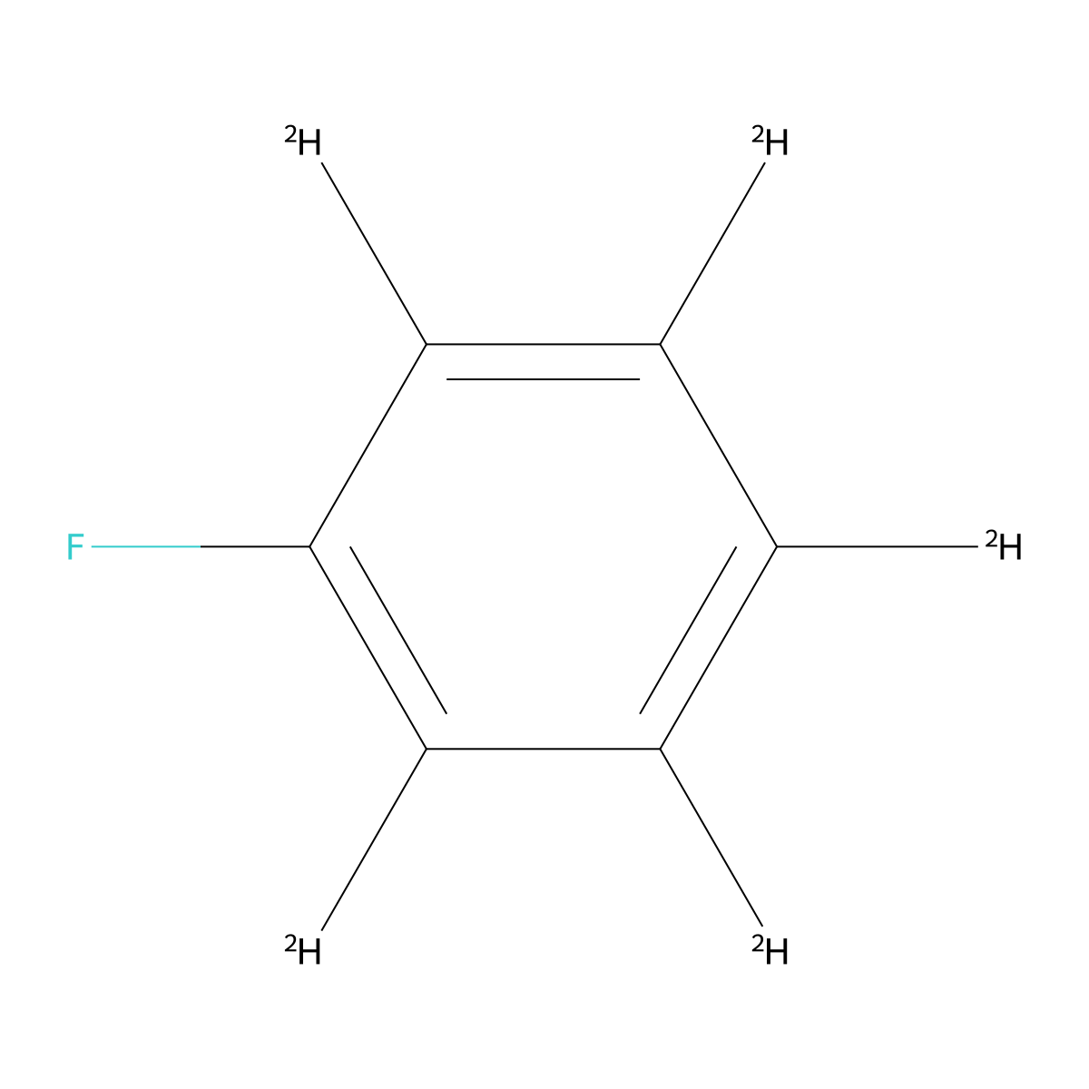 Fluoro(2H5)benzene molecular structure, CAS 1423-10-5