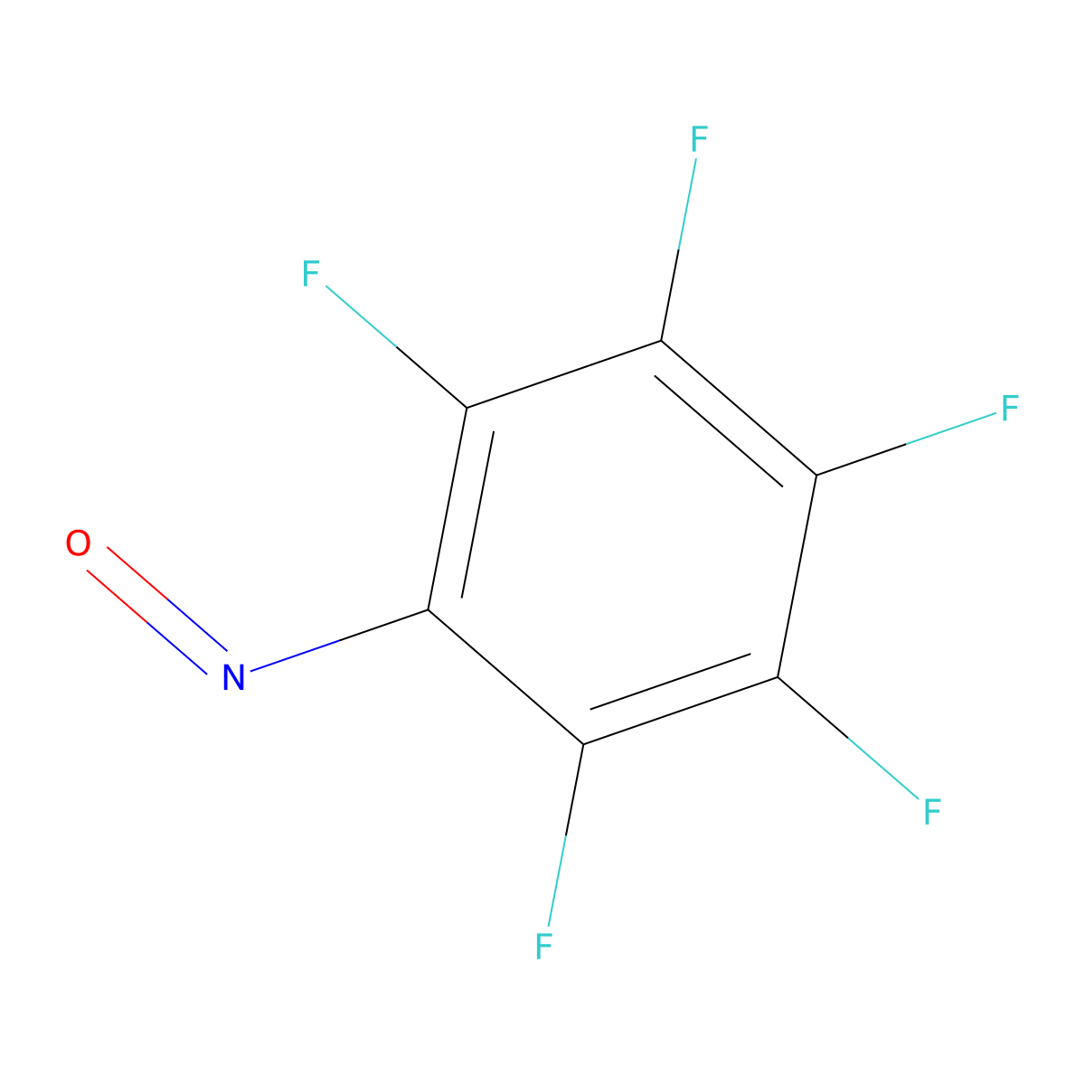 Pentafluoronitrosobenzene molecular structure, CAS 1423-13-8