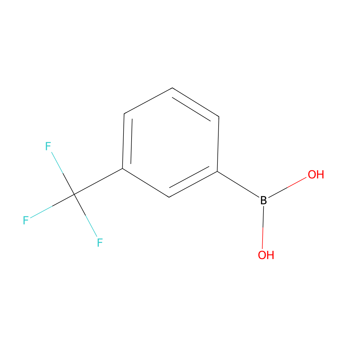3-(Trifluoromethyl)phenylboronic acid molecular structure, CAS 1423-26-3