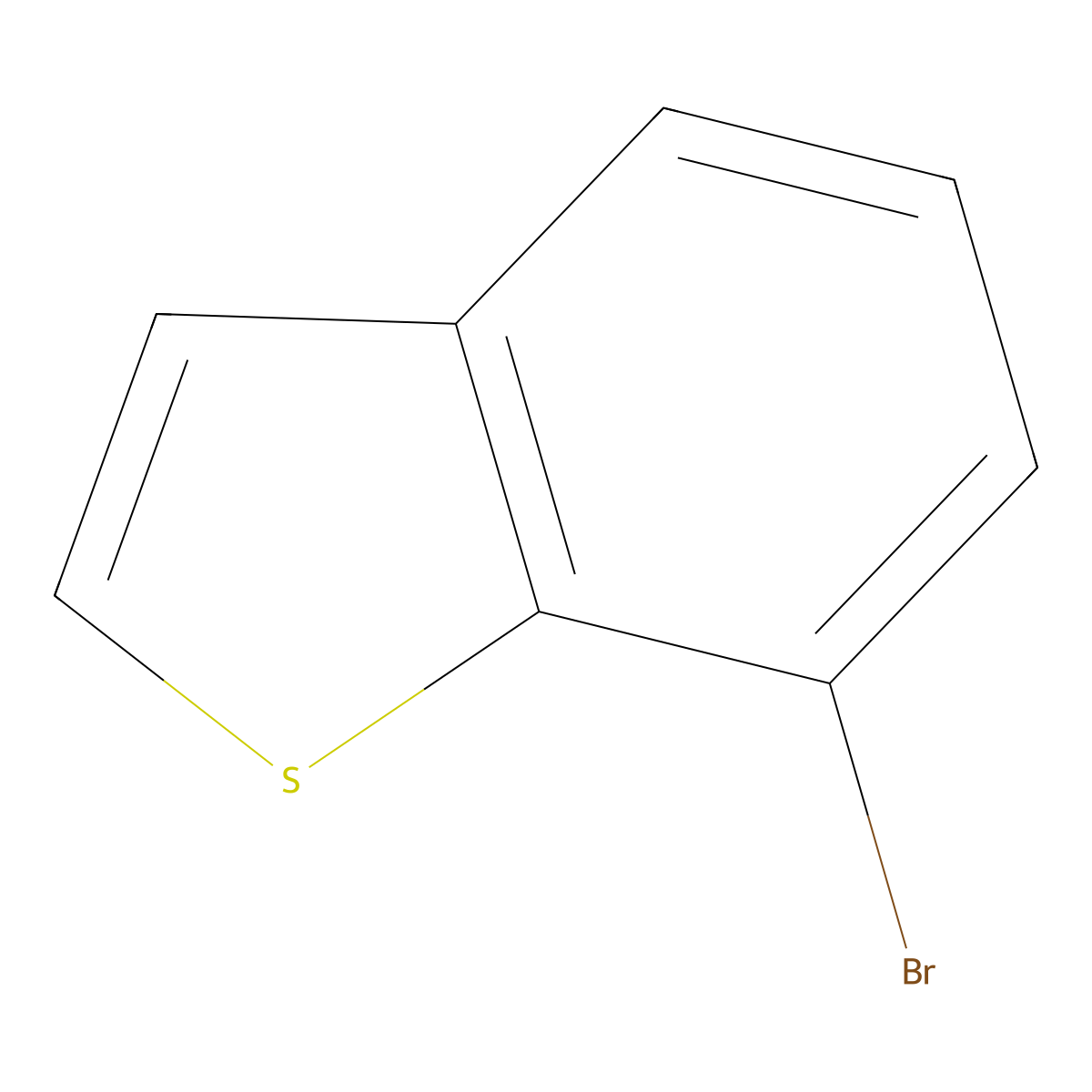 7-Bromobenzo[b]thiophene molecular structure, CAS 1423-61-6