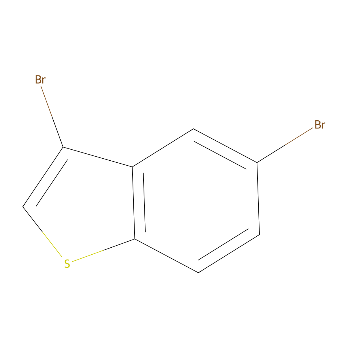 3,5-Dibromobenzo(b)thiophene molecular structure, CAS 1423-62-7