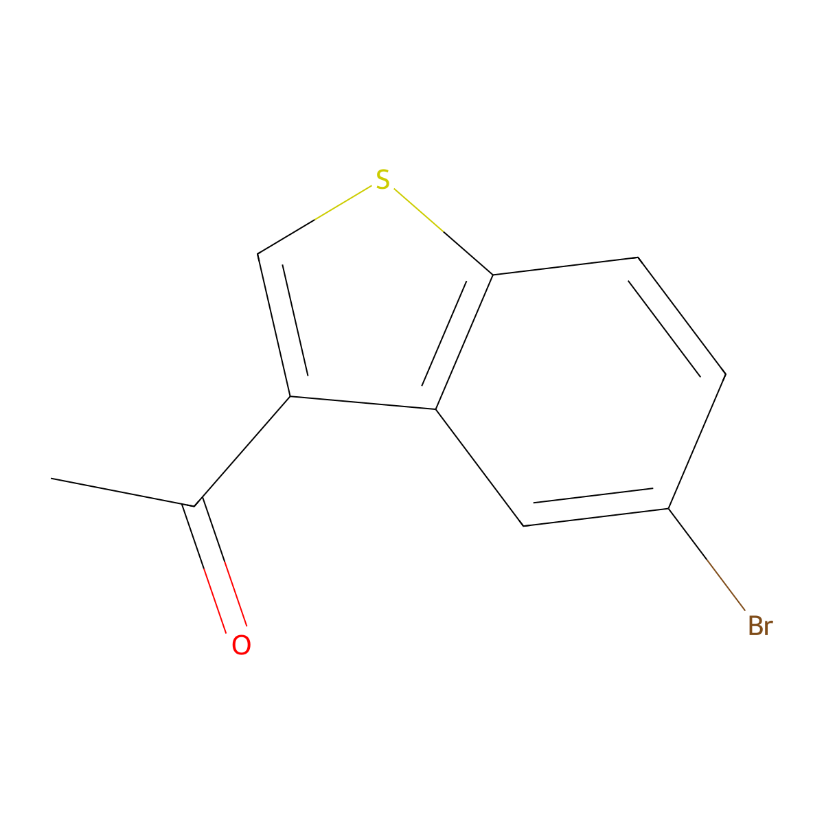 1-(5-Bromobenzo[b]thiophen-3-yl)ethanone molecular structure, CAS 1423-63-8