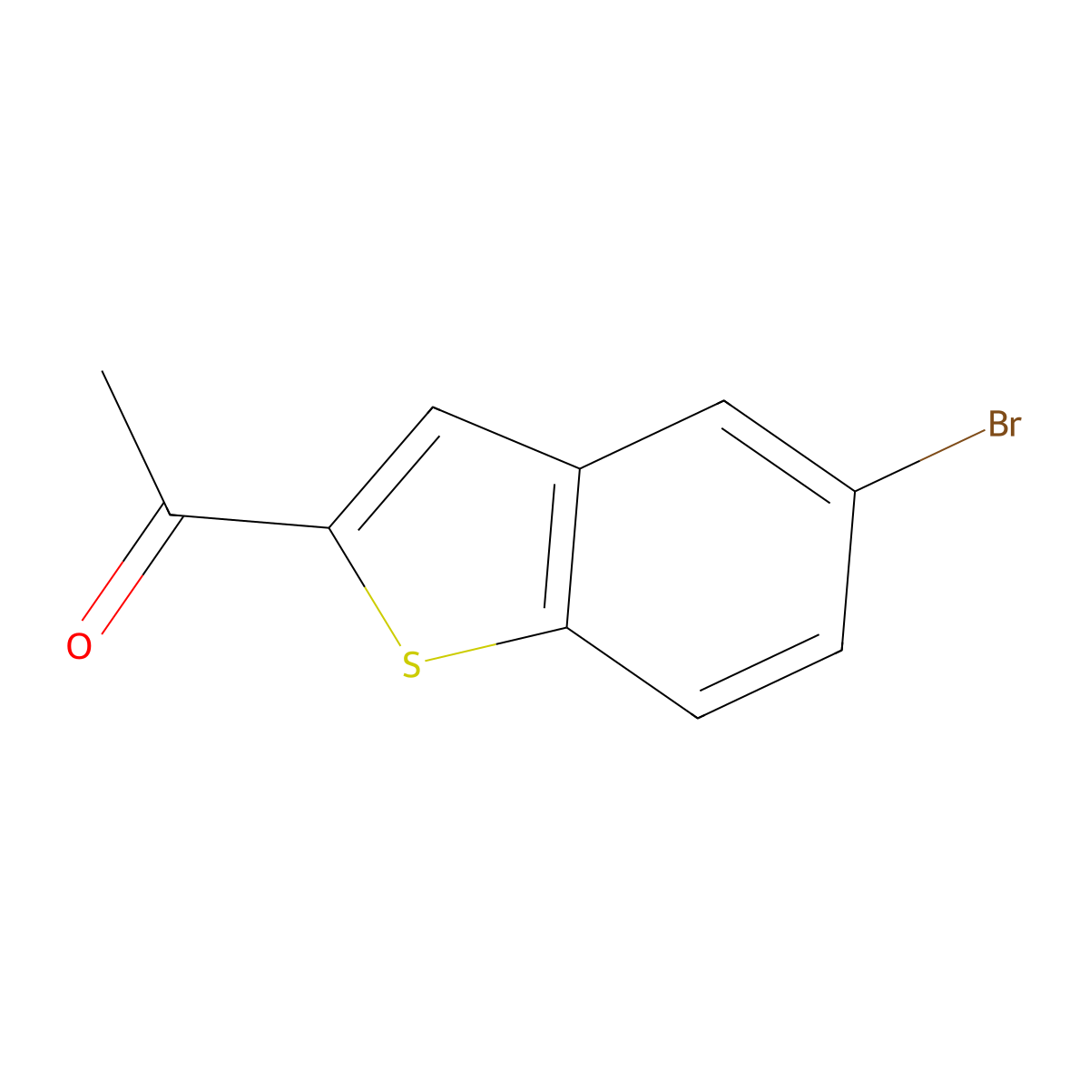 2-Acetyl-5-bromobenzo(b)thiophene molecular structure, CAS 1423-64-9