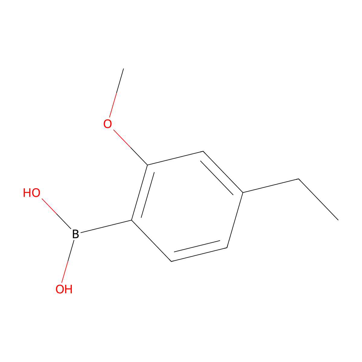 (4-Ethyl-2-methoxyphenyl)boronic acid molecular structure, CAS 1423017-09-7