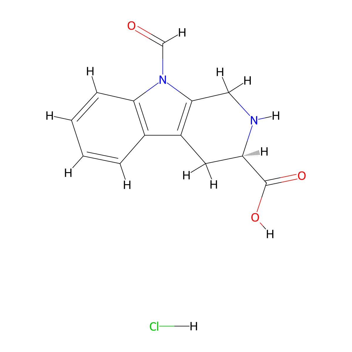 D-Tpi(for)-oh hcl molecular structure, CAS 1423017-96-2