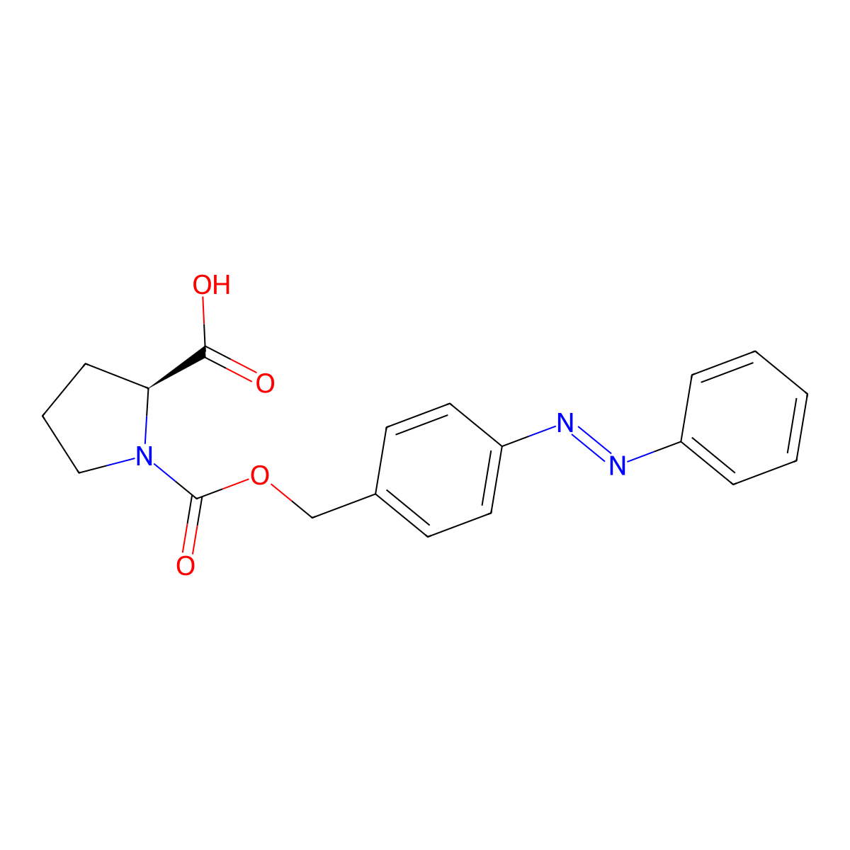 PZ-Pro-OH molecular structure, CAS 1423017-97-3