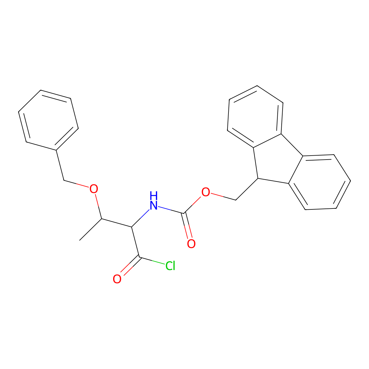 Fmoc-thr(bzl)-cl molecular structure, CAS 1423018-08-9