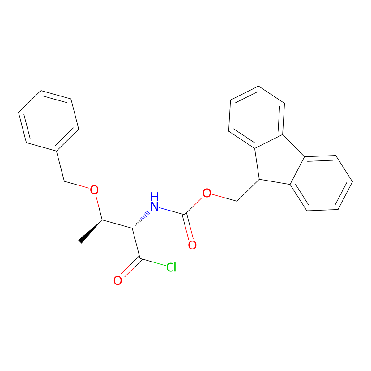 Fmoc-thr(bzl)-cl molecular structure, CAS 1423018-08-9
