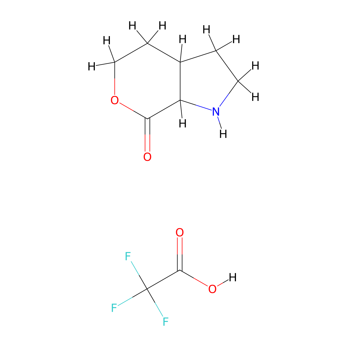 Hexahydropyrano[3,4-b]pyrrol-7(2H)-one 2,2,2-trifluoroacetate molecular structure, CAS 1423023-84-0