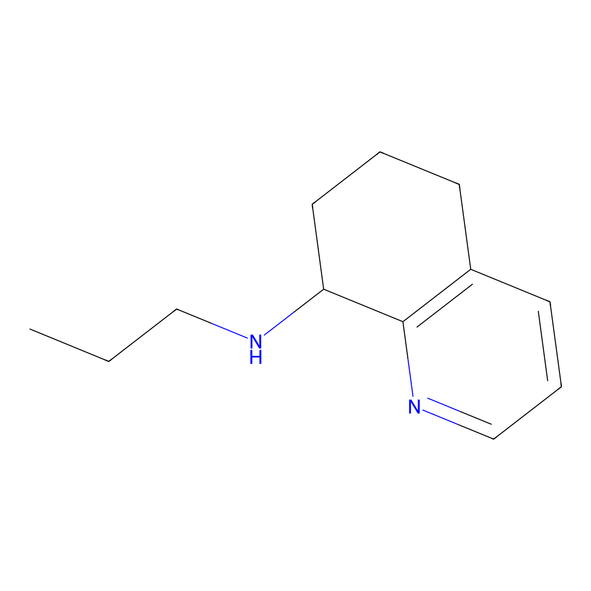 N-propyl-5,6,7,8-tetrahydroquinolin-8-amine molecular structure, CAS 1423023-94-2