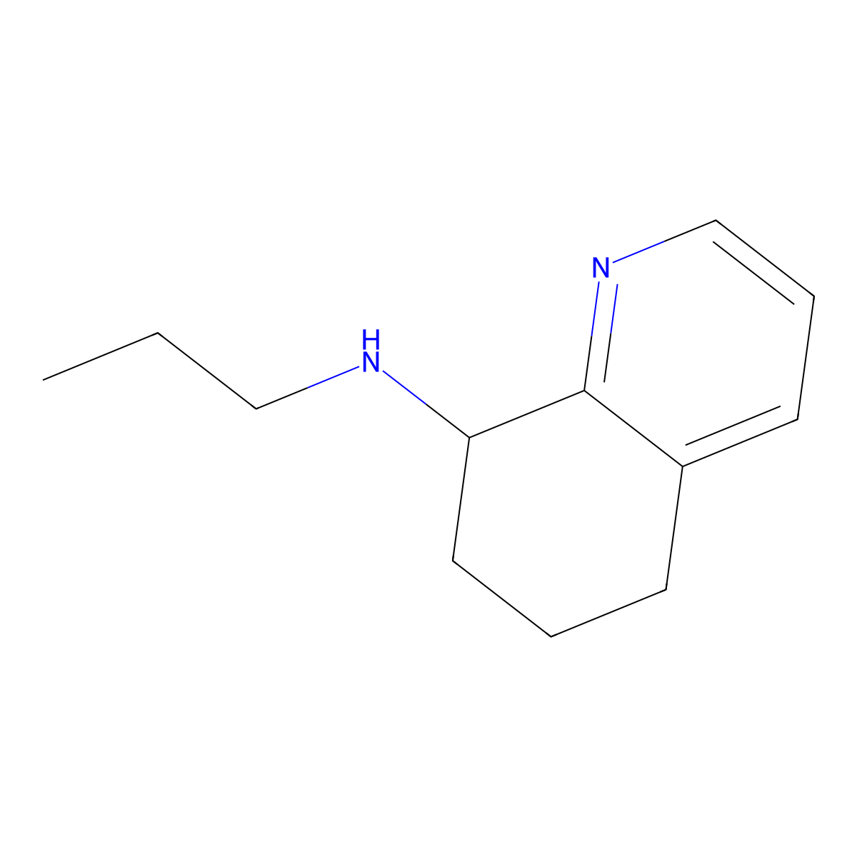 N-propyl-5,6,7,8-tetrahydroquinolin-8-amine molecular structure, CAS 1423023-94-2
