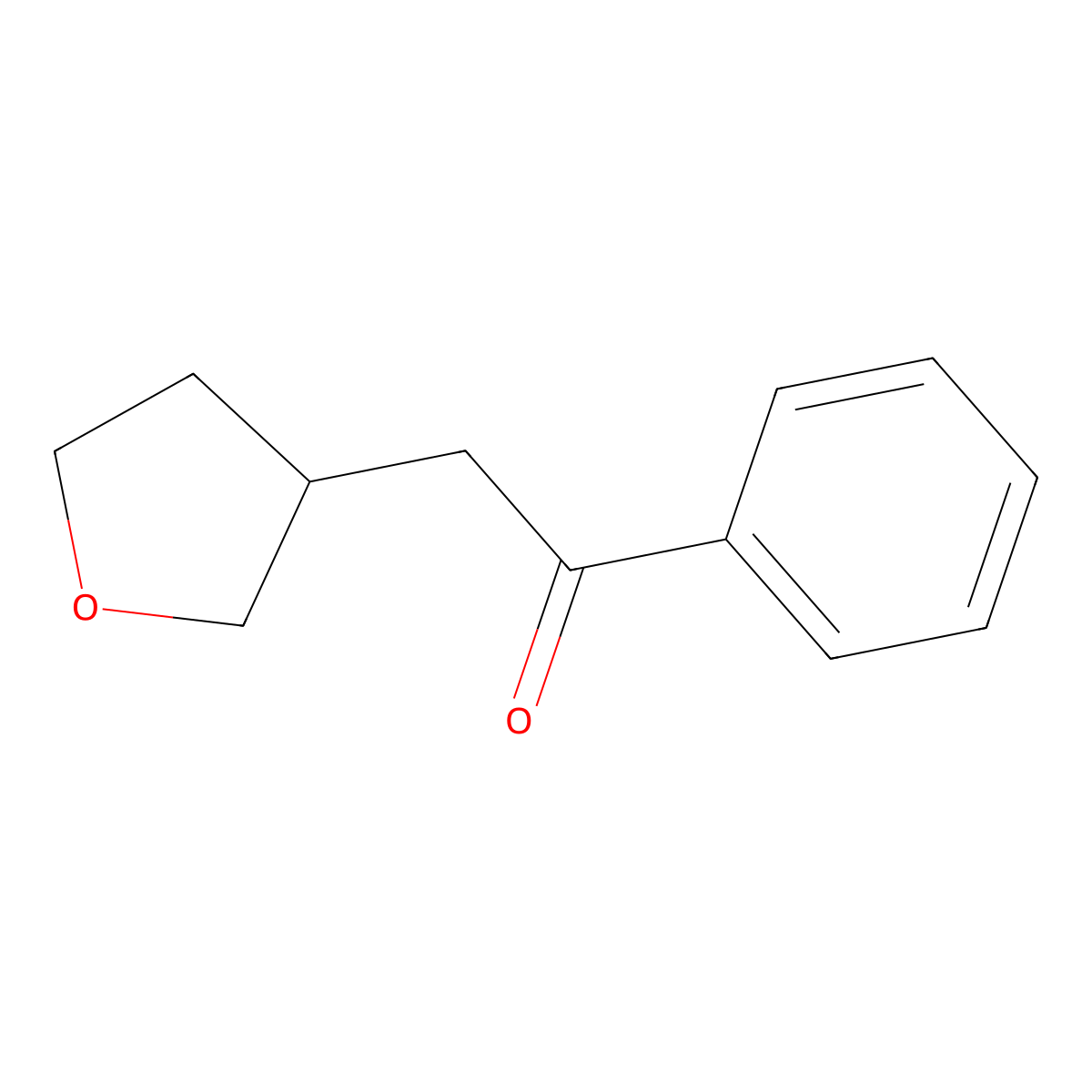 2-(Oxolan-3-yl)-1-phenylethan-1-one molecular structure, CAS 1423024-49-0