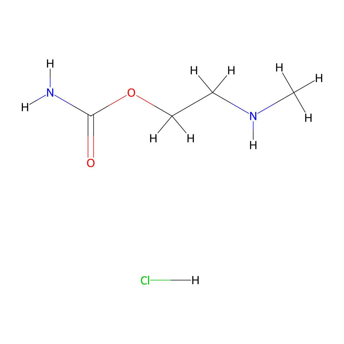 2-(Methylamino)ethyl carbamate hydrochloride molecular structure, CAS 1423024-71-8