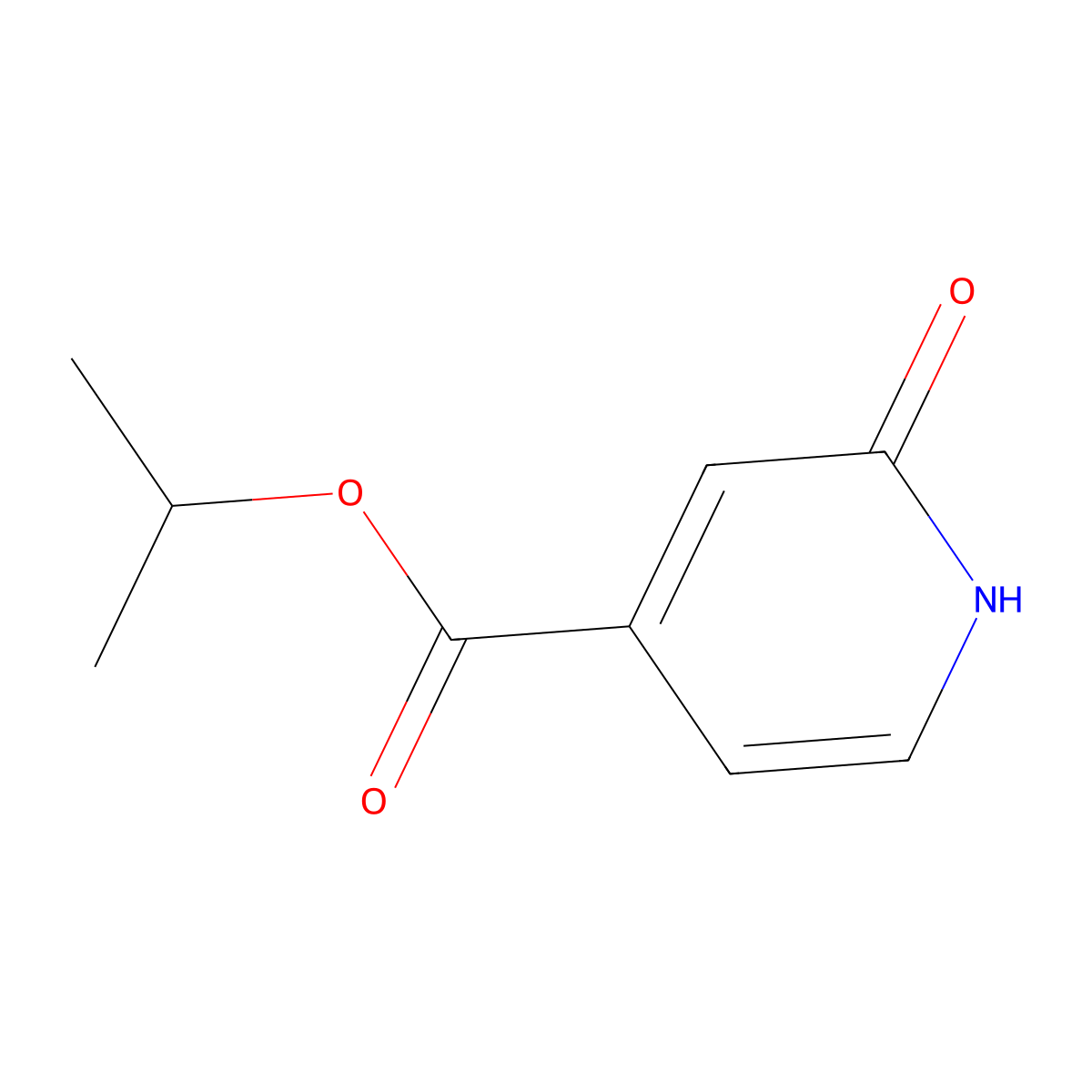 4-Pyridinecarboxylic acid, 1,2-dihydro-2-oxo-, 1-methylethyl ester molecular structure, CAS 1423025-03-9