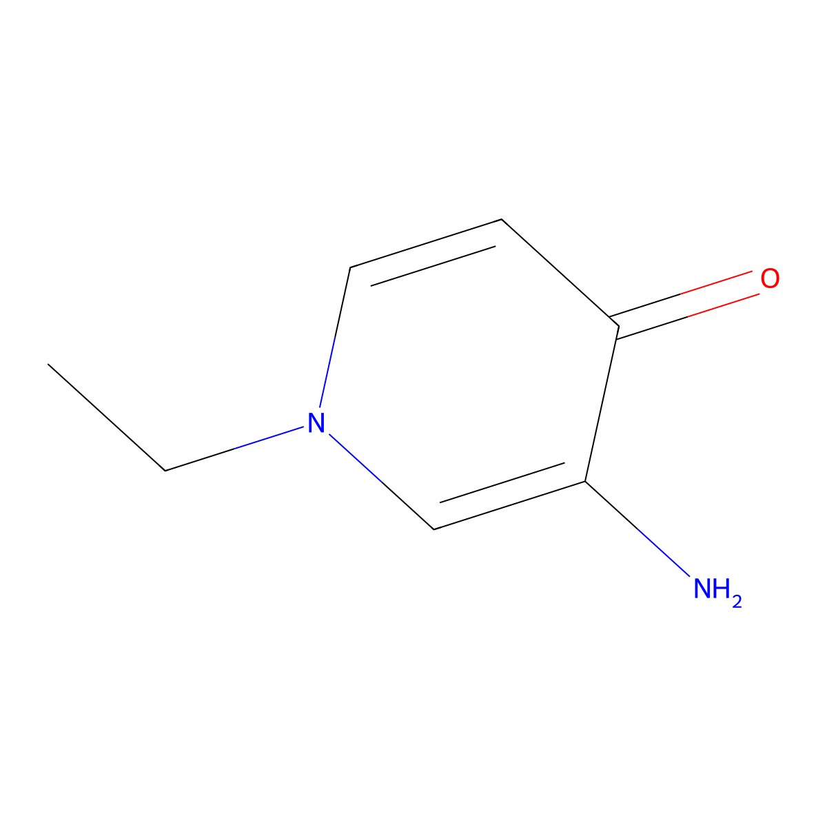 3-Amino-1-ethyl-1,4-dihydropyridin-4-one molecular structure, CAS 1423025-23-3
