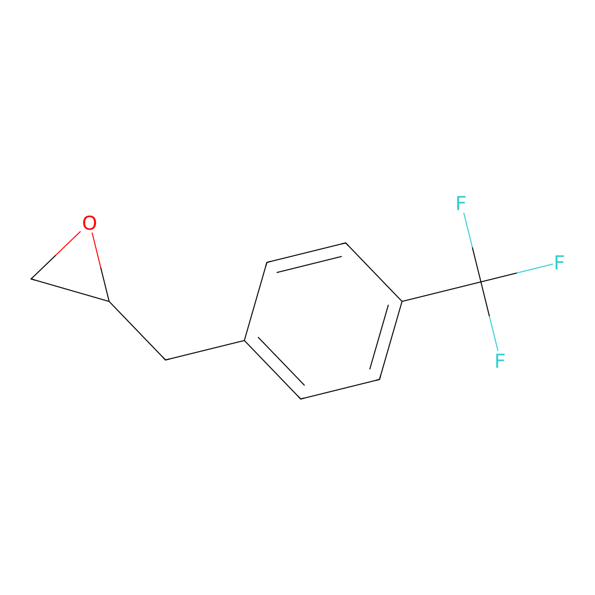 2-{[4-(Trifluoromethyl)phenyl]methyl}oxirane molecular structure, CAS 1423025-87-9
