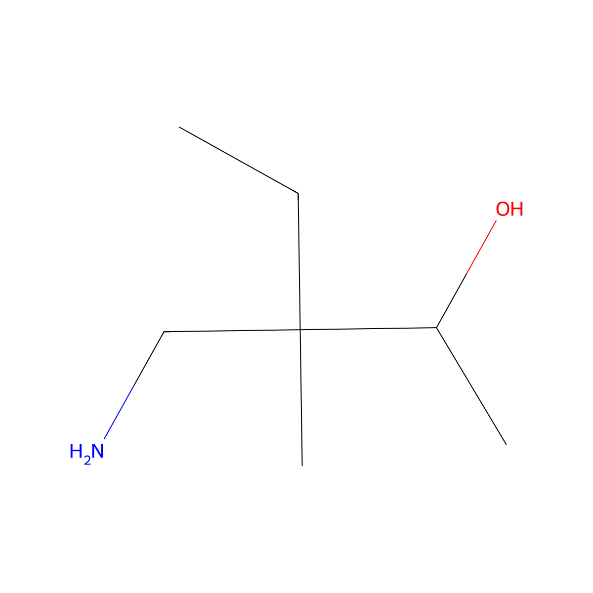 3-(Aminomethyl)-3-methylpentan-2-ol molecular structure, CAS 1423025-94-8