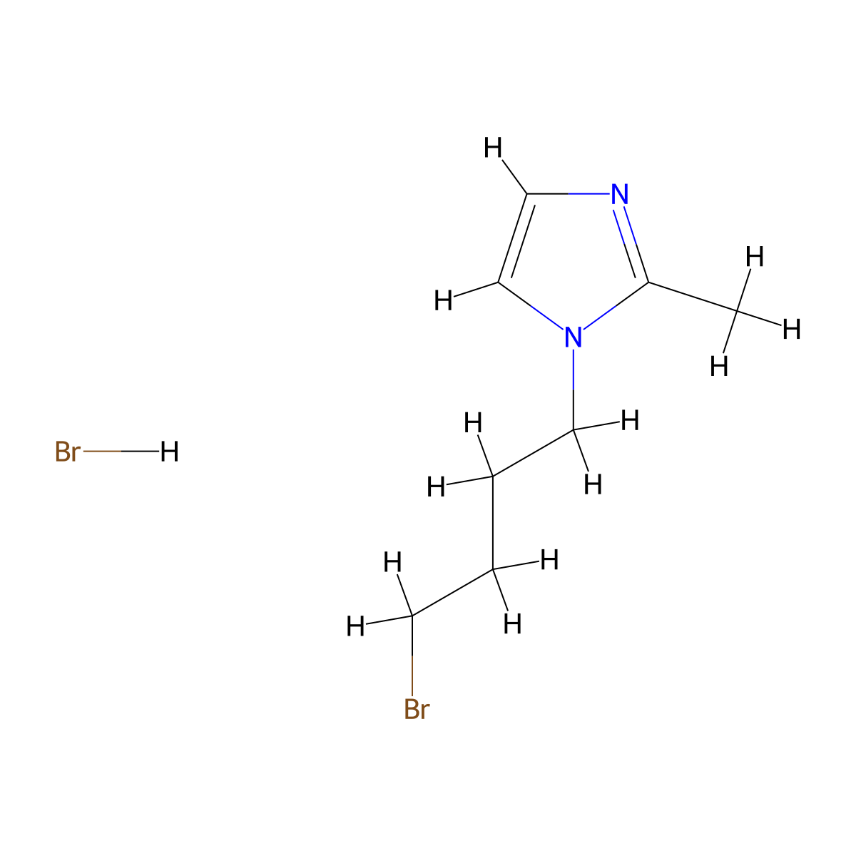 1-(4-bromobutyl)-2-methyl-1H-imidazole hydrobromide molecular structure, CAS 1423026-05-4