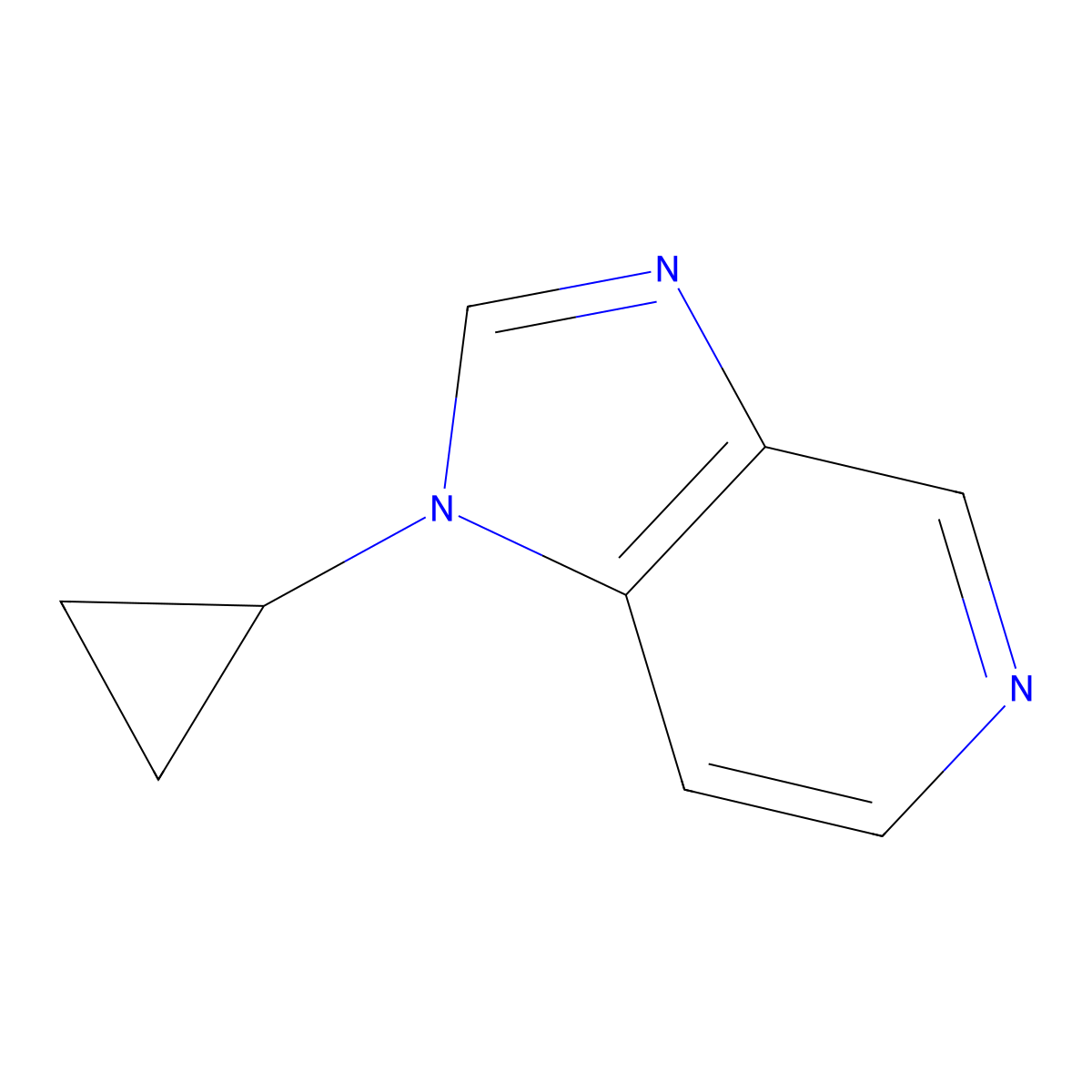 1-cyclopropyl-1H-imidazo[4,5-c]pyridine molecular structure, CAS 1423026-30-5