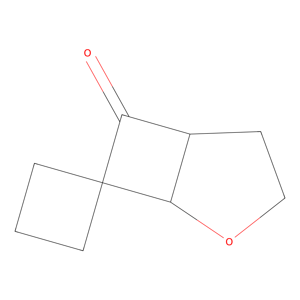 4-Oxaspiro[bicyclo[3.2.0]heptane-6,1'-cyclobutane]-7-one molecular structure, CAS 1423026-67-8