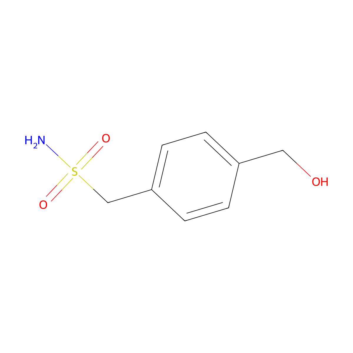 (4-(Hydroxymethyl)phenyl)methanesulfonamide molecular structure, CAS 1423027-12-6