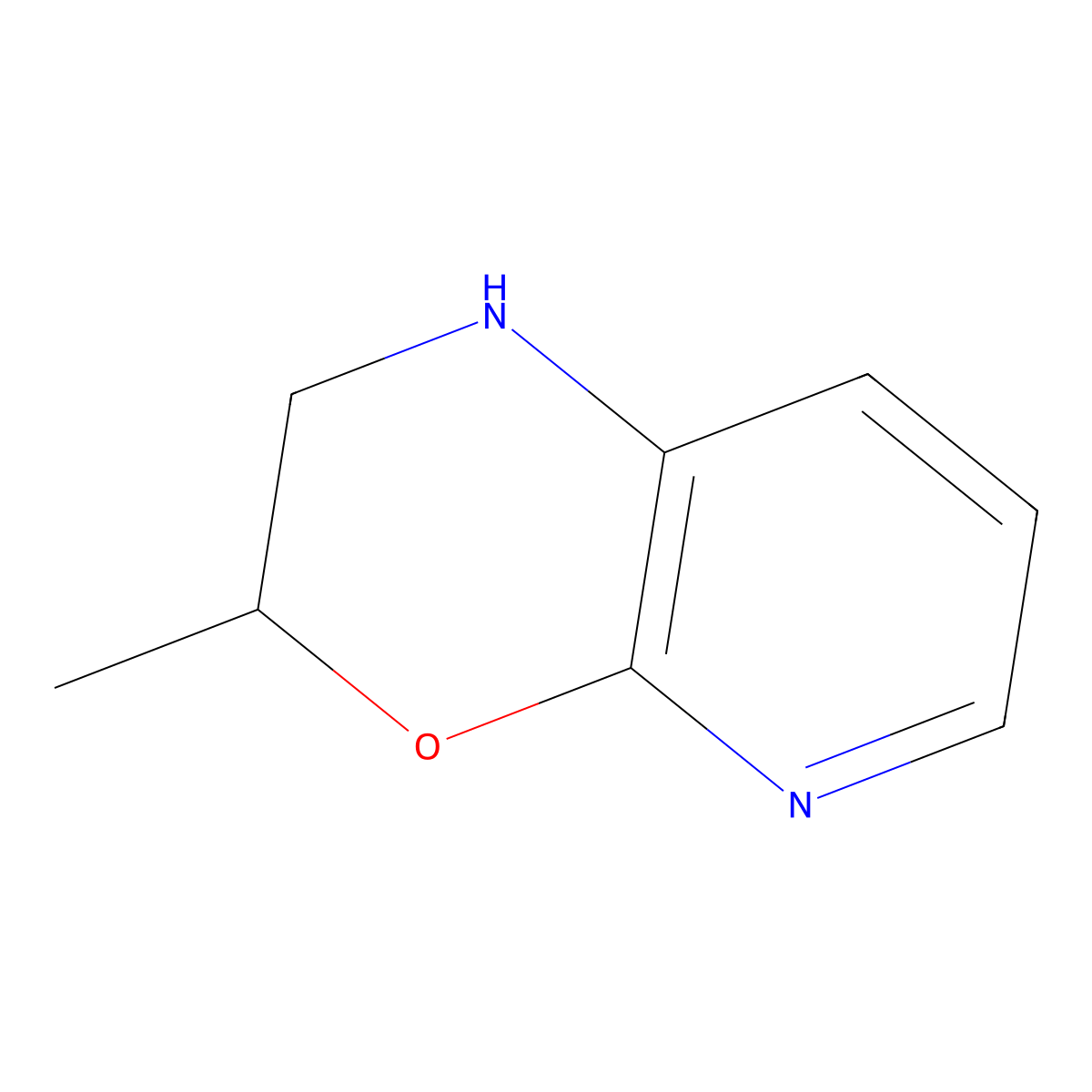 3-methyl-1H,2H,3H-pyrido[2,3-b][1,4]oxazine molecular structure, CAS 1423027-98-8