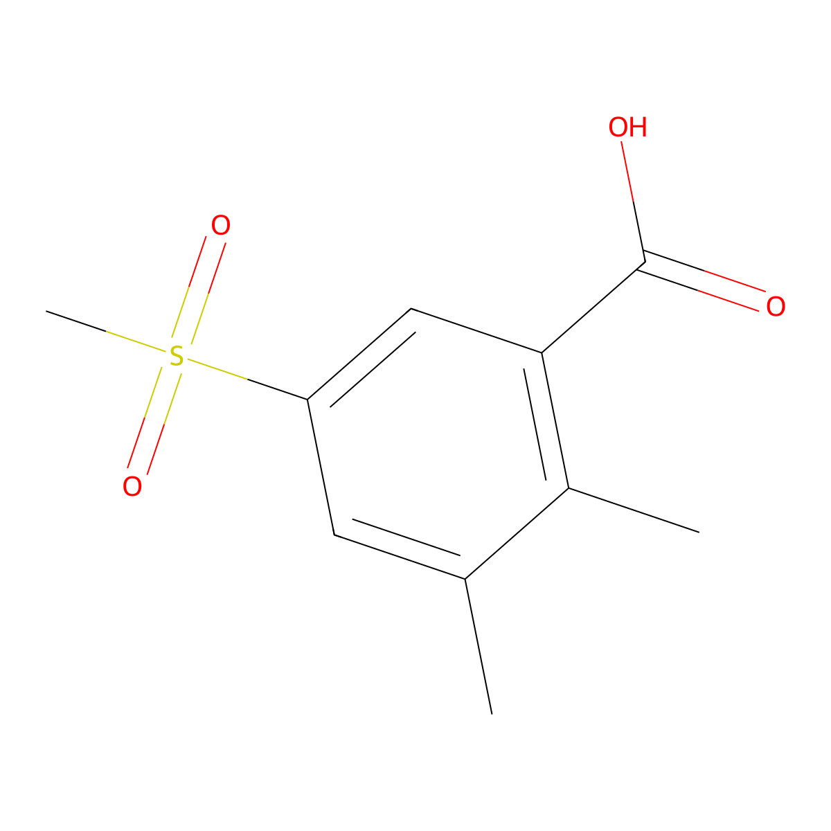 5-Methanesulfonyl-2,3-dimethylbenzoic acid molecular structure, CAS 1423028-08-3