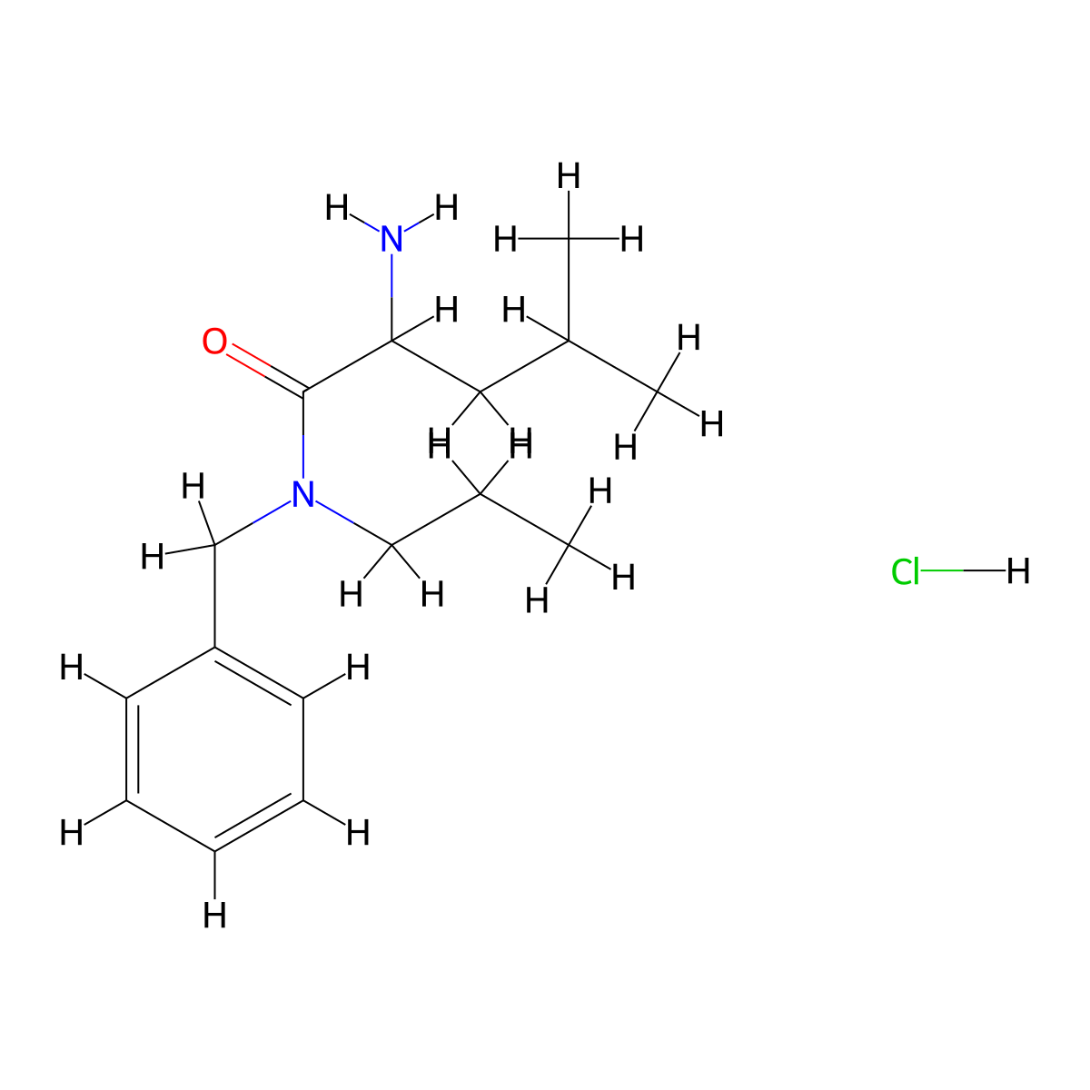 2-amino-N-benzyl-4-methyl-N-propylpentanamide hydrochloride molecular structure, CAS 1423028-12-9