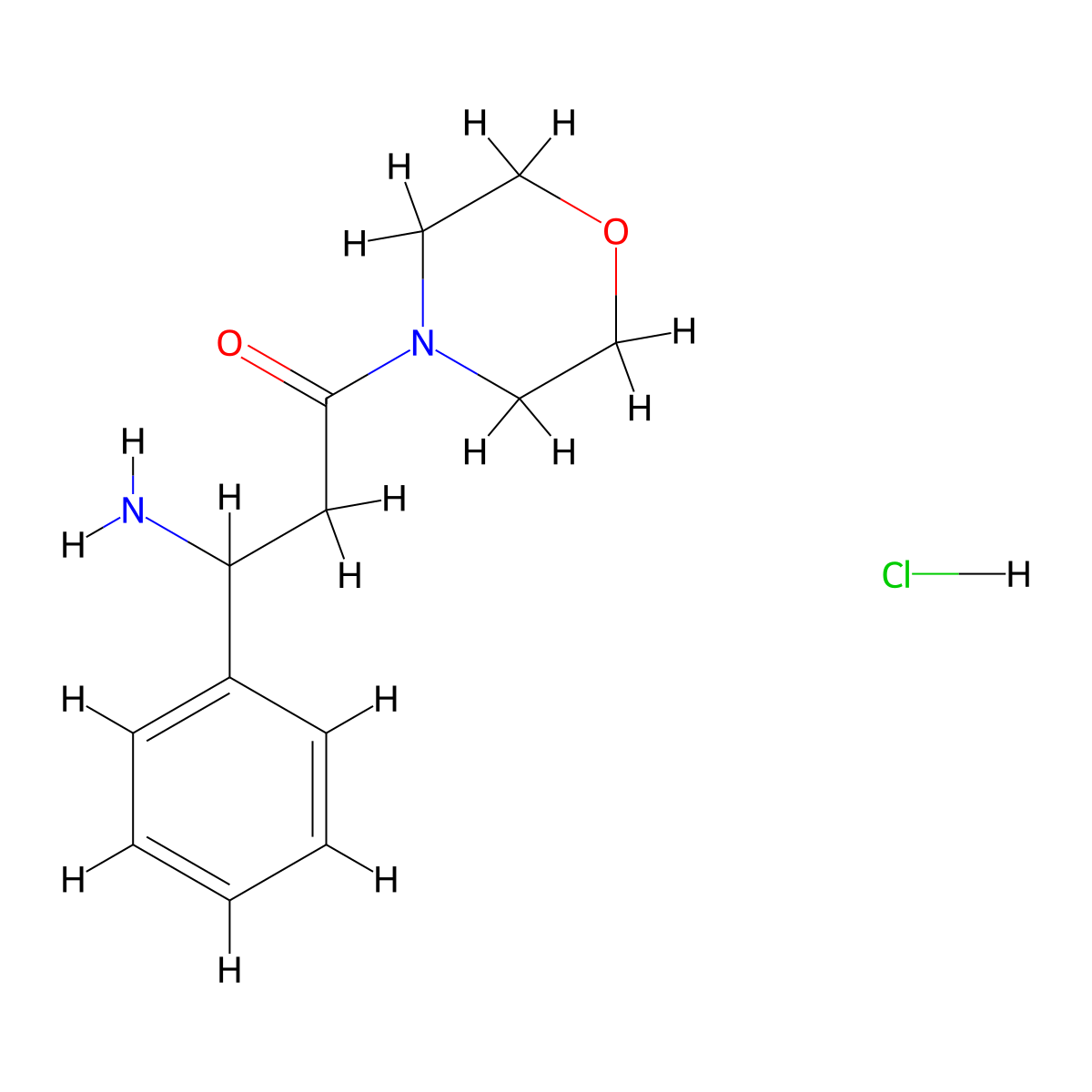 3-Amino-1-(morpholin-4-yl)-3-phenylpropan-1-one hydrochloride molecular structure, CAS 1423028-16-3